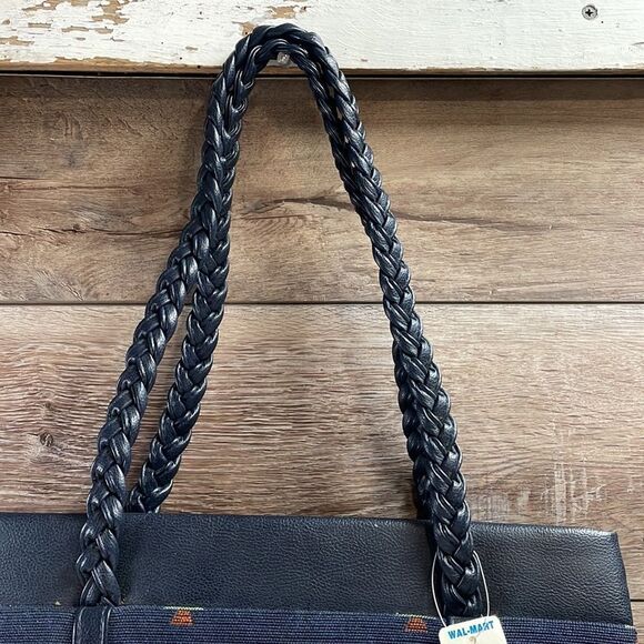 Robert-Lyn Creations Tapestry Handbag, Blue with Southwestern Design, NWT - Picture 4 of 7